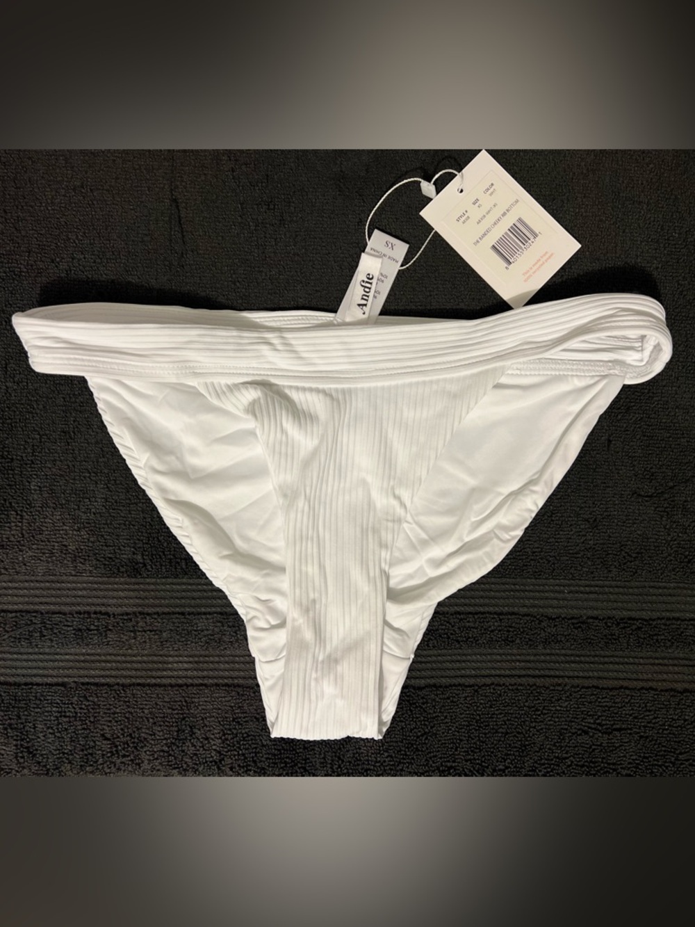 Andie Swim The Banded Cheeky Ribbed Bikini Bottom